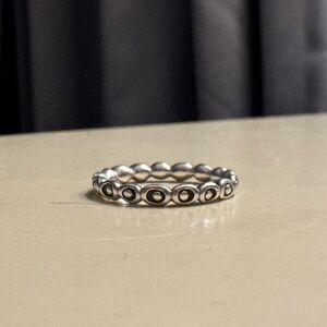 Pandora Silver Beaded Ring